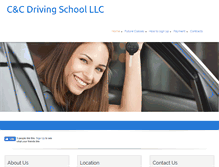 Tablet Screenshot of candcdrivingschool.com